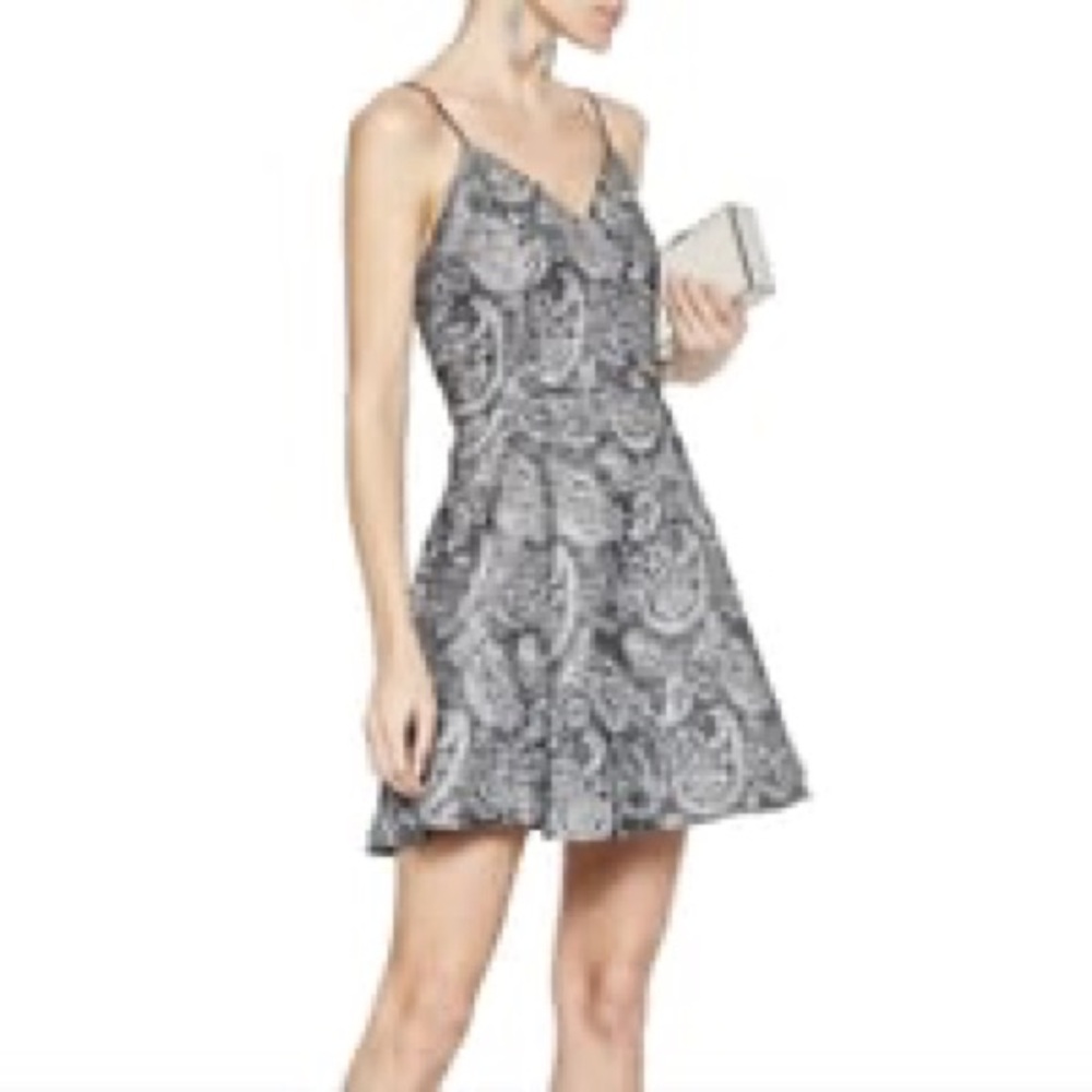Alice + Olivia Anette Deep Pleat Cocktail Dress - Picture 1 of 8